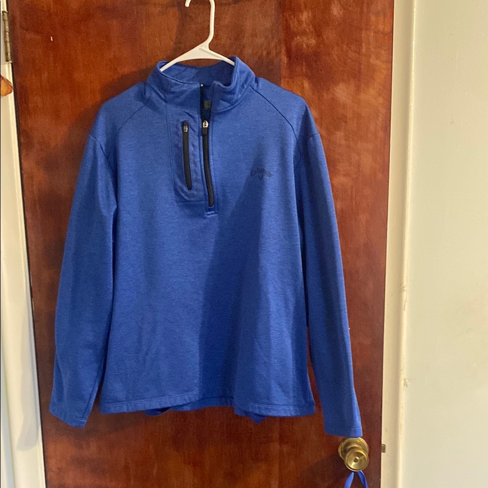 Callaway Blue Quarter-Zip Pullover